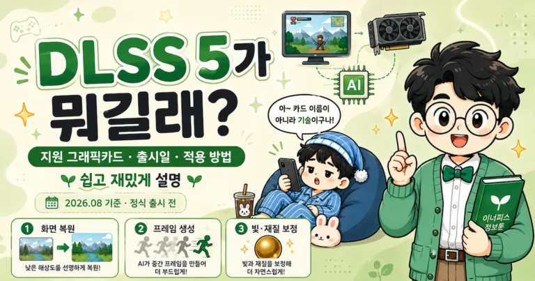 DLSS 5 지원 그래픽카드·출시일·적용 방법을 쉽게 설명