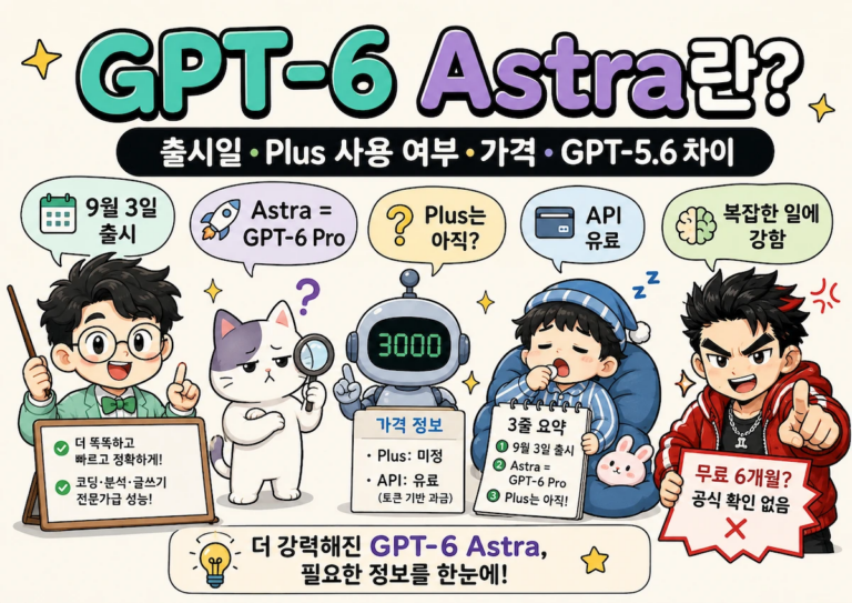 GPT-6 Astra 출시일 Plus 사용 여부 가격 안내