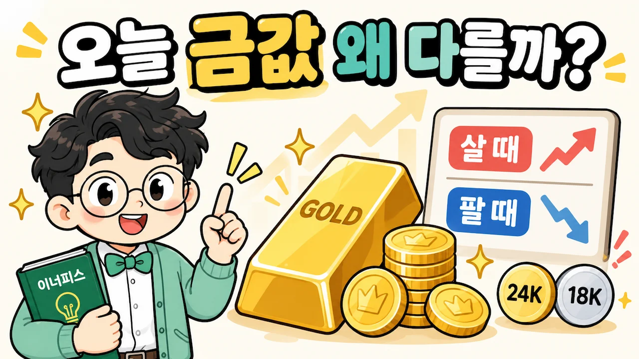 오늘 금시세 금 1돈 가격 살 때 팔 때 24K 18K 차이