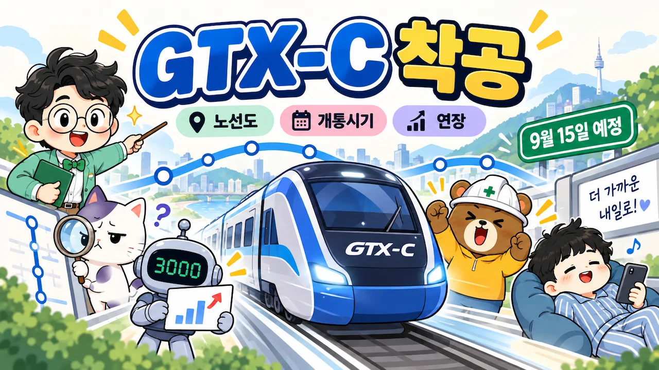 GTX-C 착공과 노선도, 개통시기, 연장 이슈를 한눈에 설명