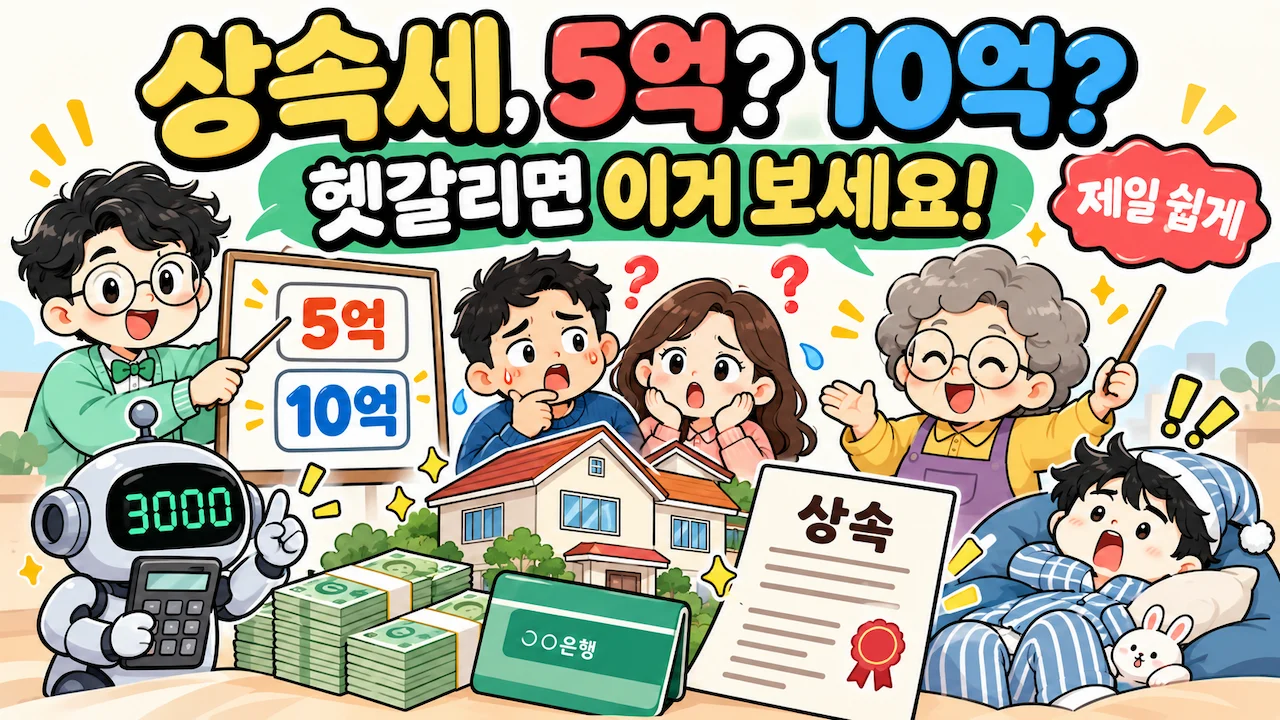 2026 상속세 면제한도 5억 10억 기준을 쉽게 설명하는 이너피스 대표이미지