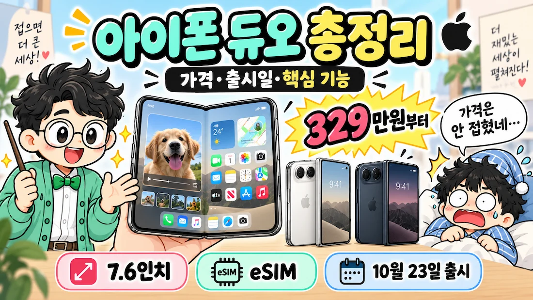 아이폰 듀오 가격 329만원 첫 폴더블 아이폰