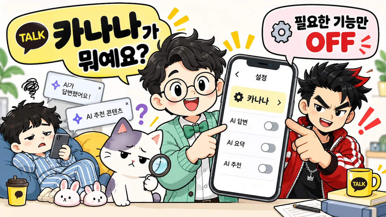 카카오톡 카나나 끄는 법과 대화요약 AI 기능 설정 방법