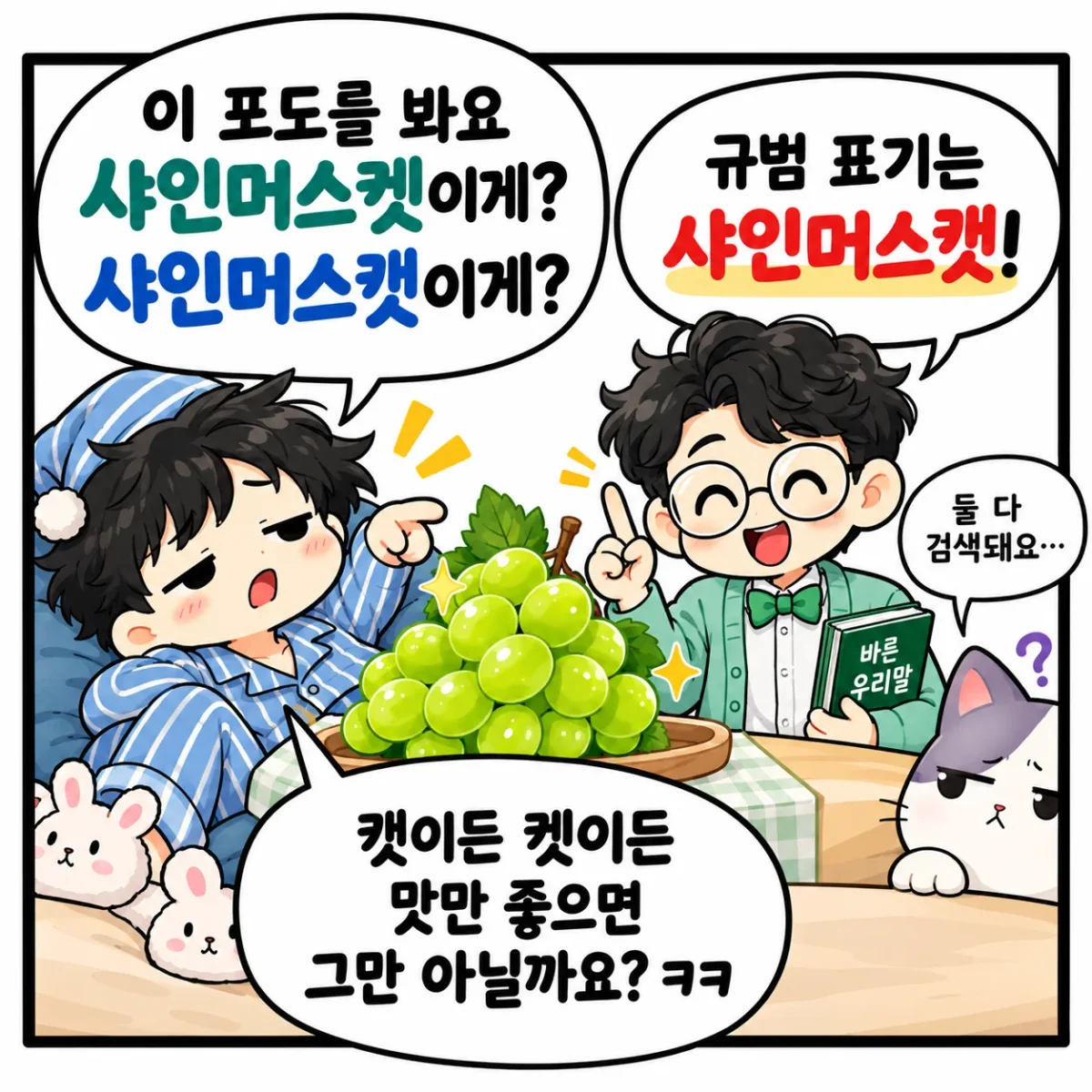 샤인머스캣, 샤인머스켓 올바른 규범 표기법